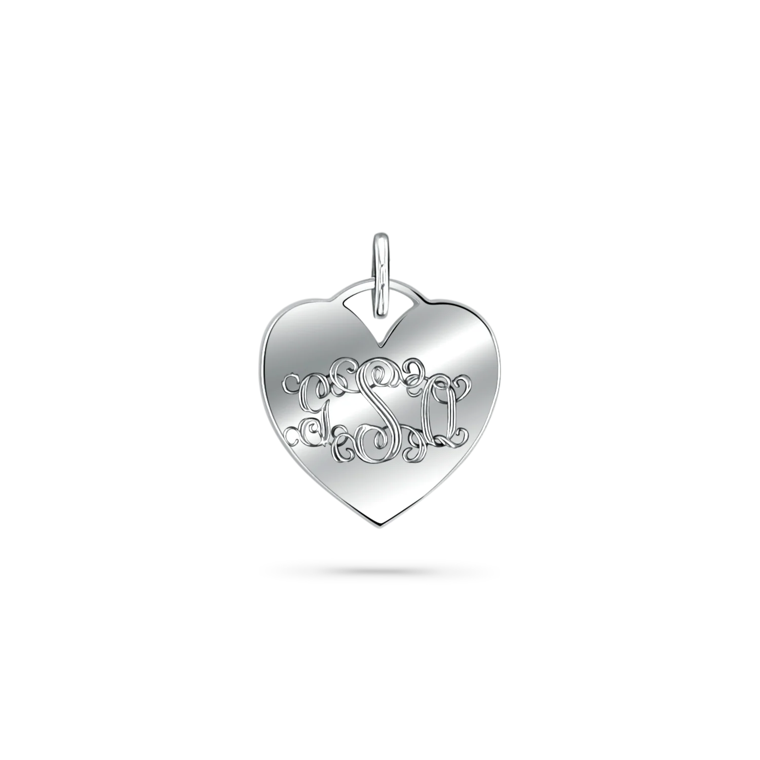 Mini Heart Monogram Charm - Image 3