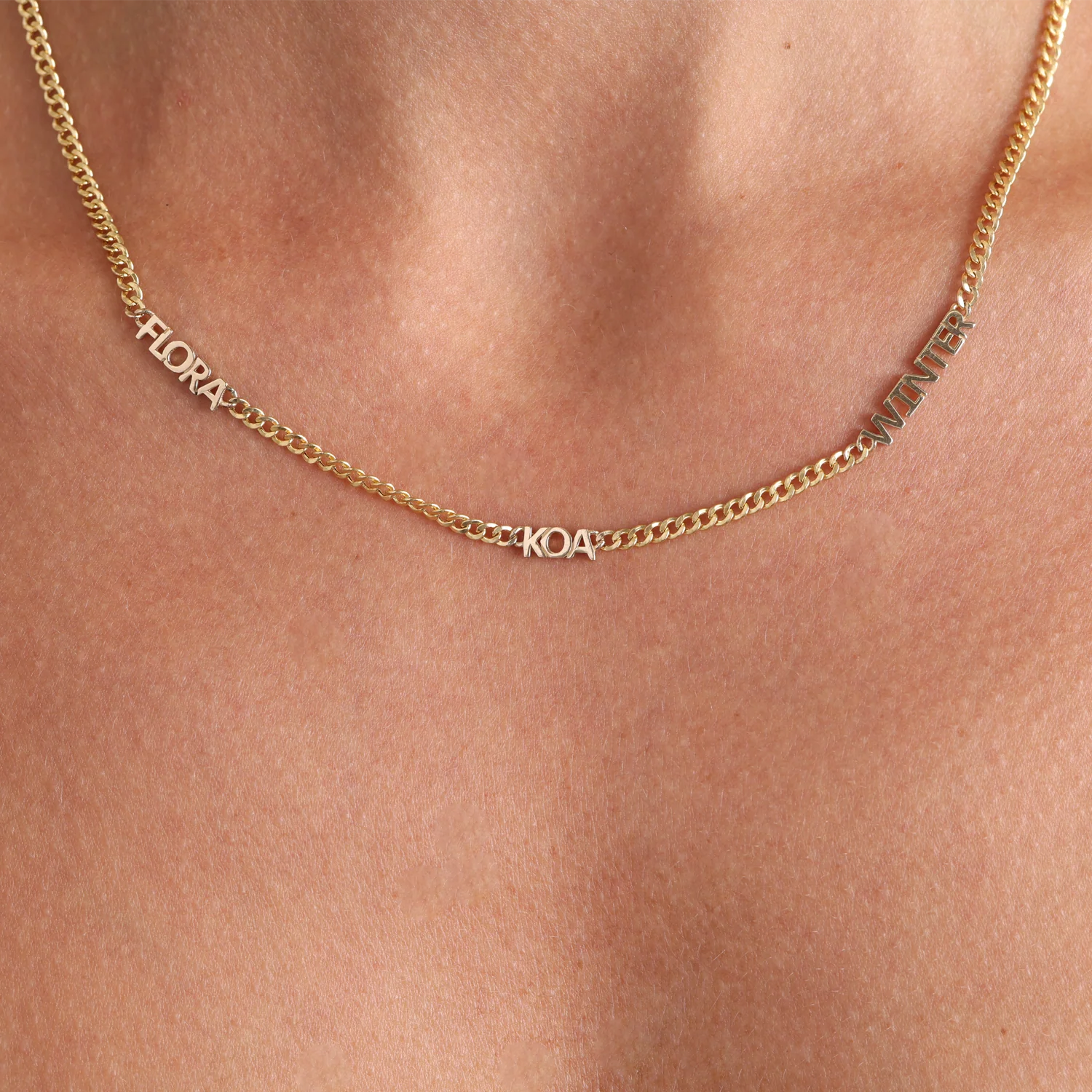 Mini Name Cuban Chain Necklace - Image 6