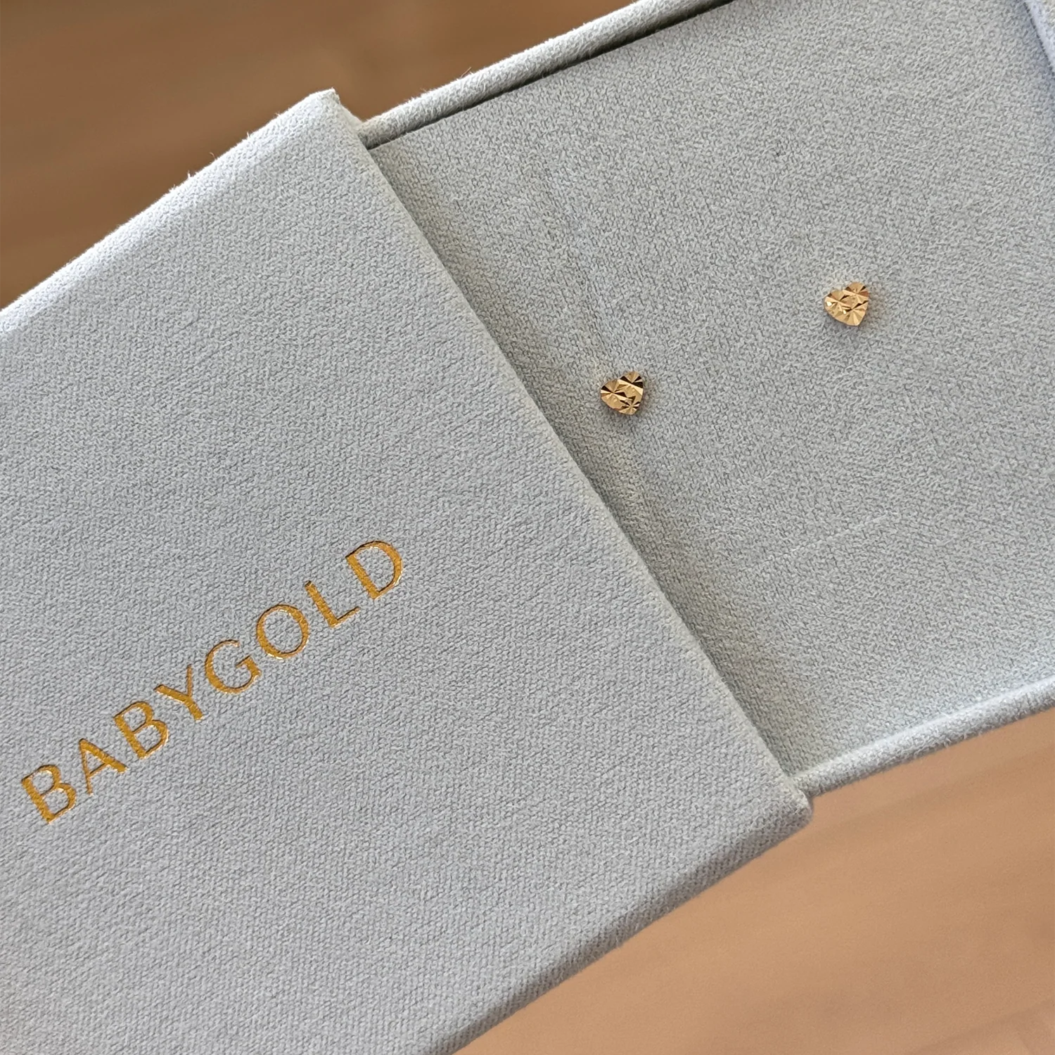 Mini Sparkle Heart Studs - Image 2
