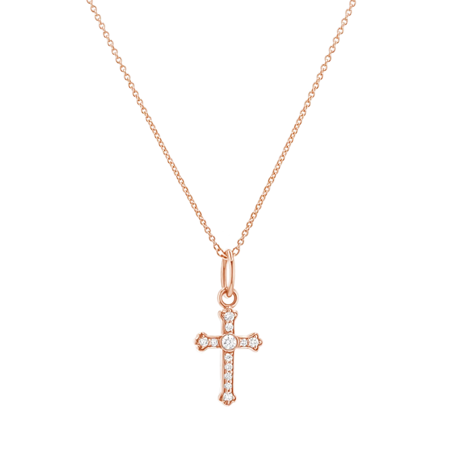 Orthodox Diamond Cross Charm - Image 6