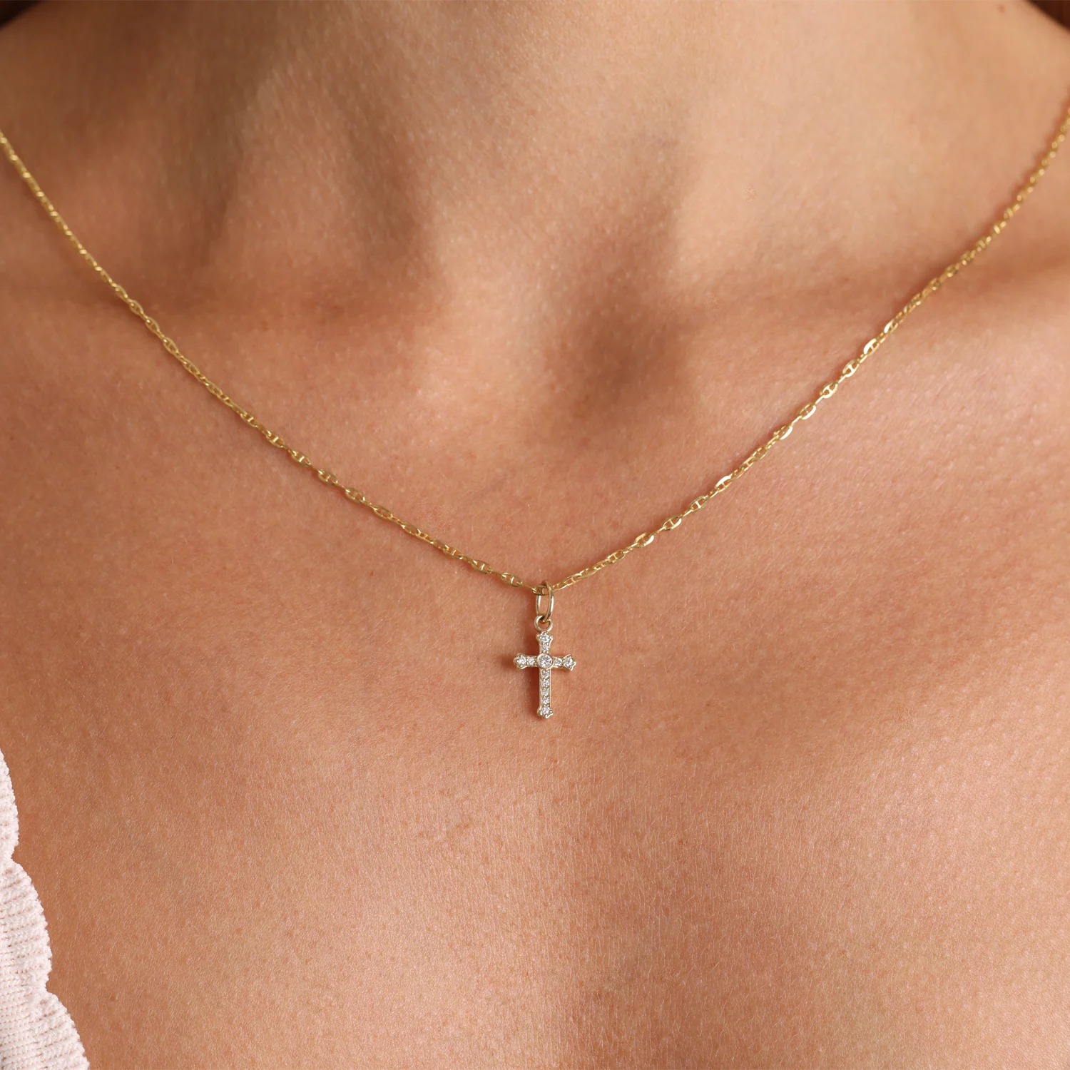 Orthodox Diamond Cross Charm - Image 8
