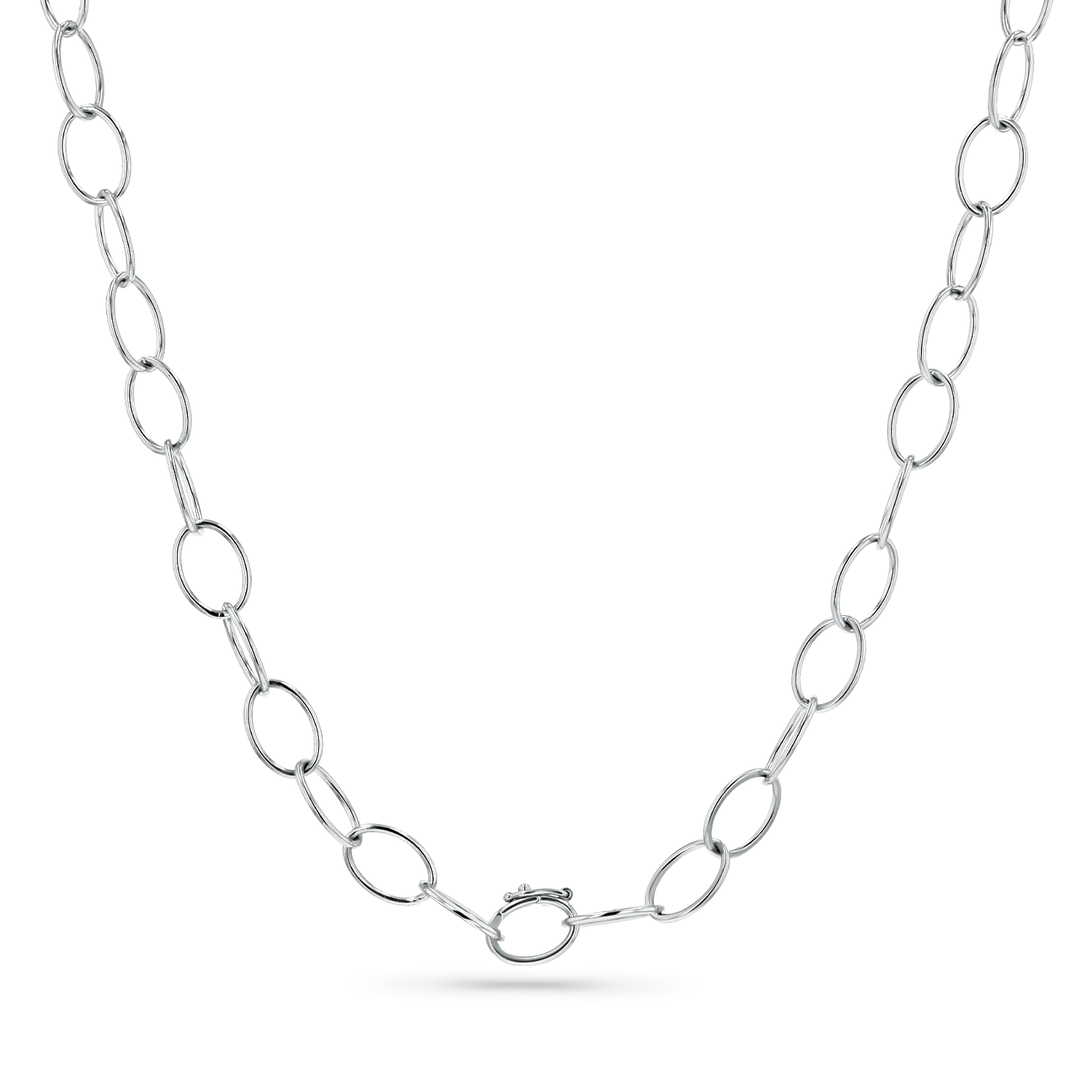 Oval Link Charm Necklace - Image 2