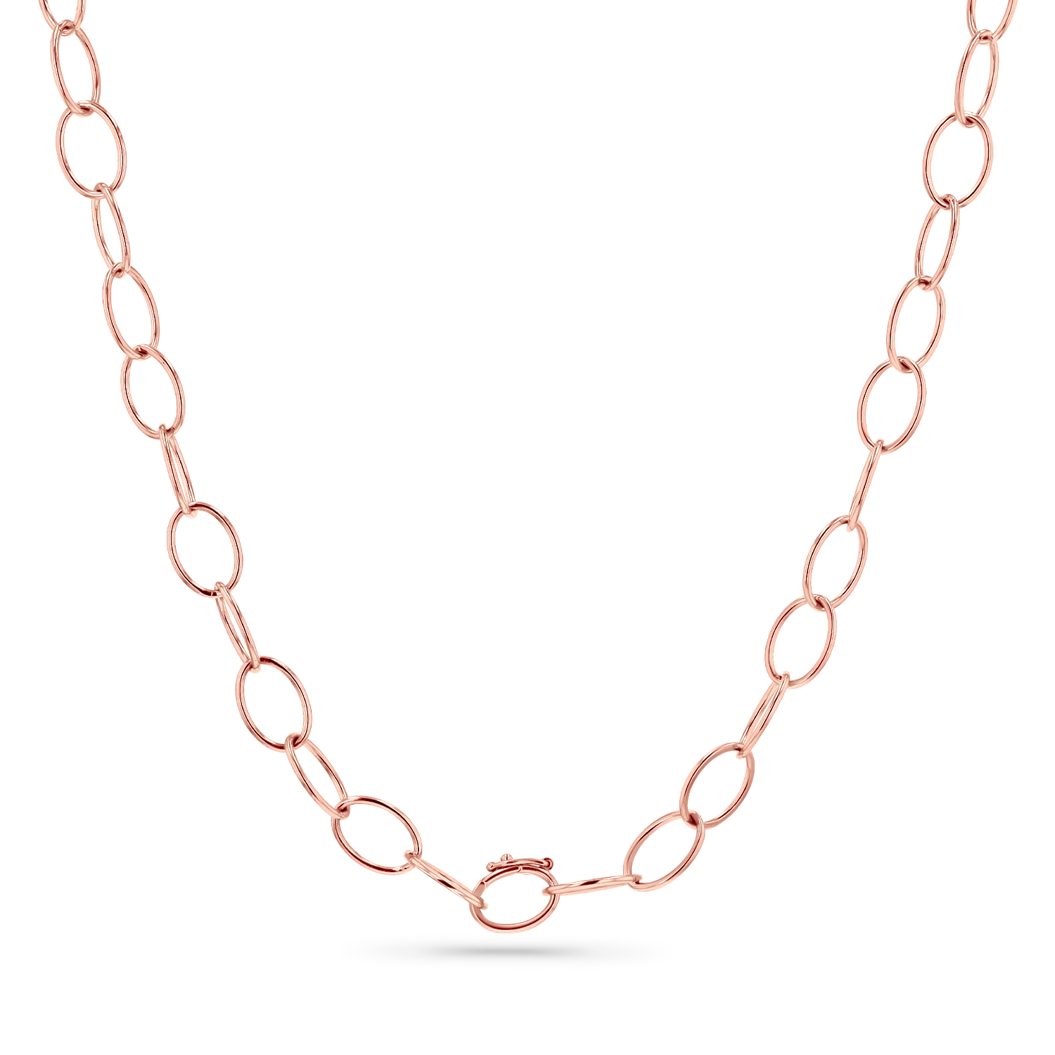Oval Link Charm Necklace - Image 3
