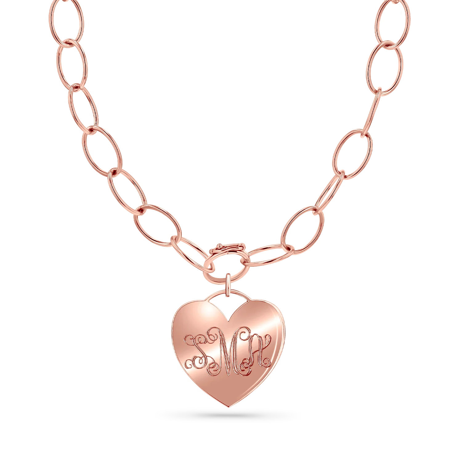 Oval Link Charm Necklace - Image 6