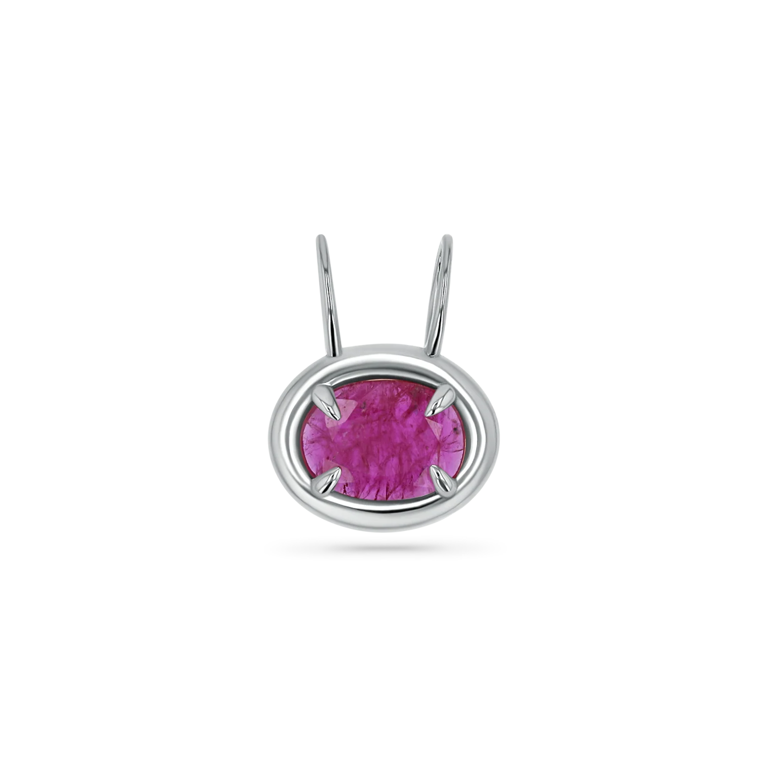 Oval Slider Rustic Ruby Charm - Image 2