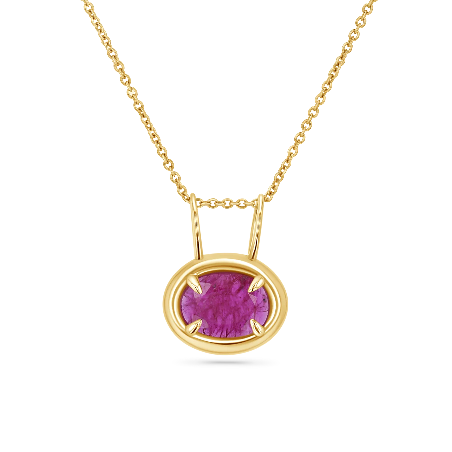 Oval Slider Rustic Ruby Charm - Image 4