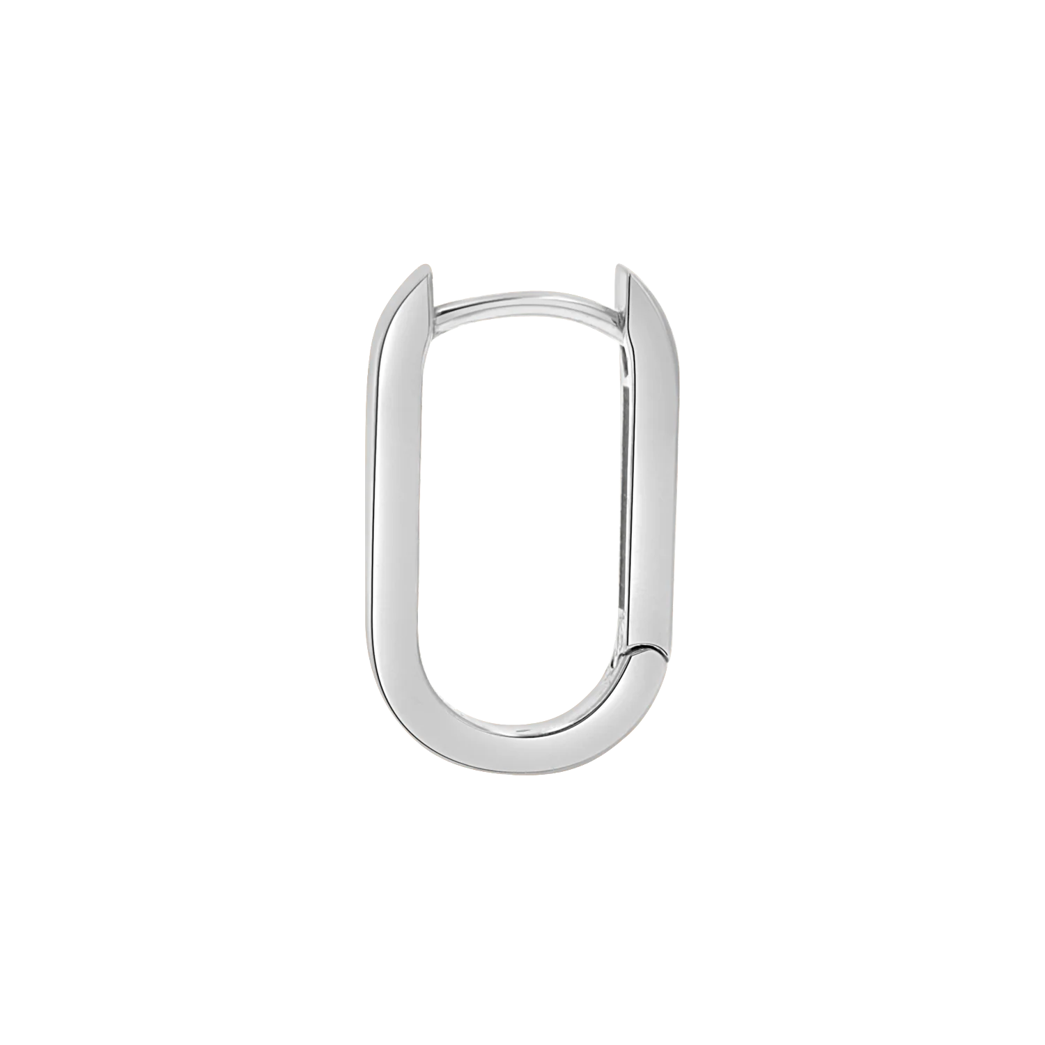 Paper Clip Huggie Hoop Earrings - Image 5