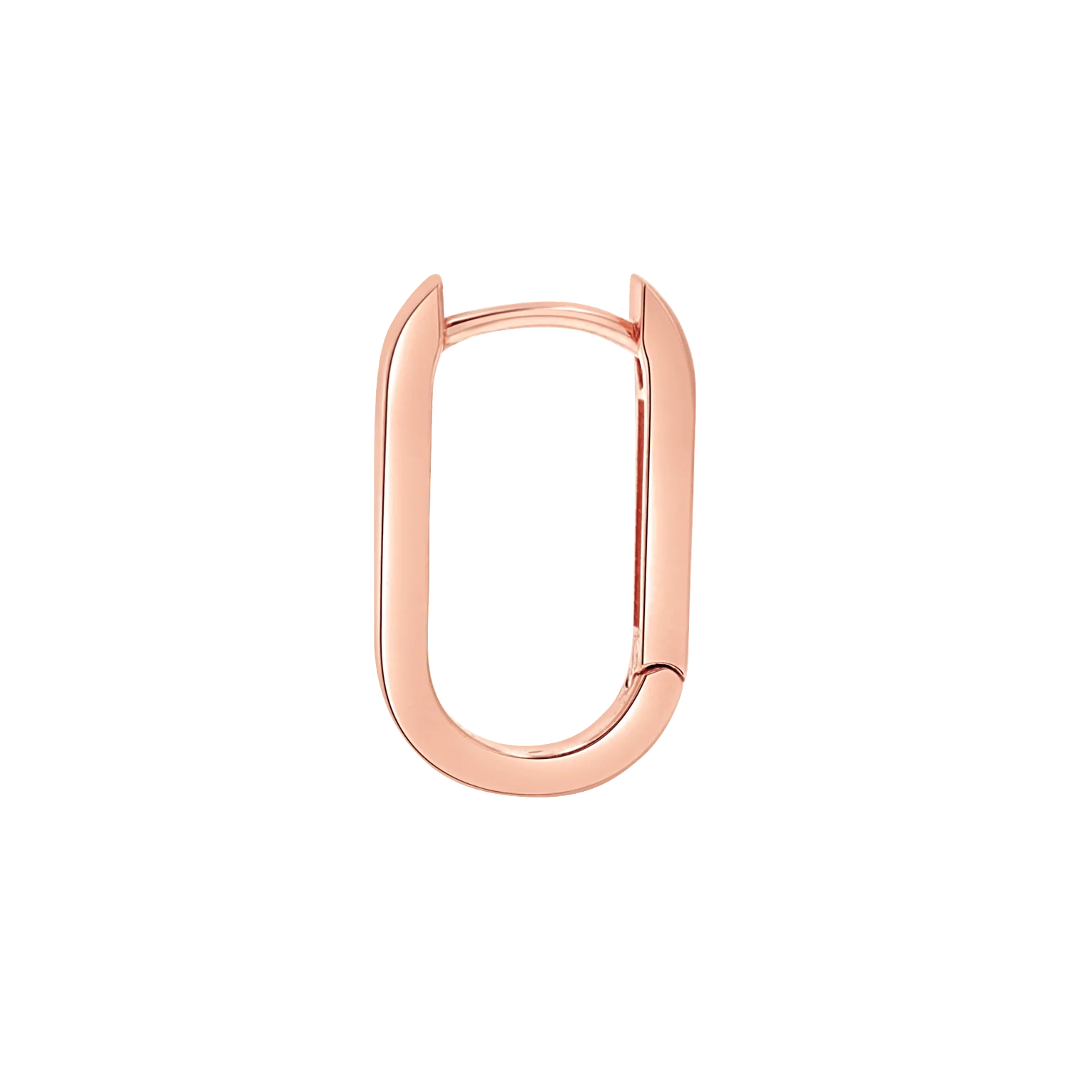 Paper Clip Huggie Hoop Earrings - Image 6