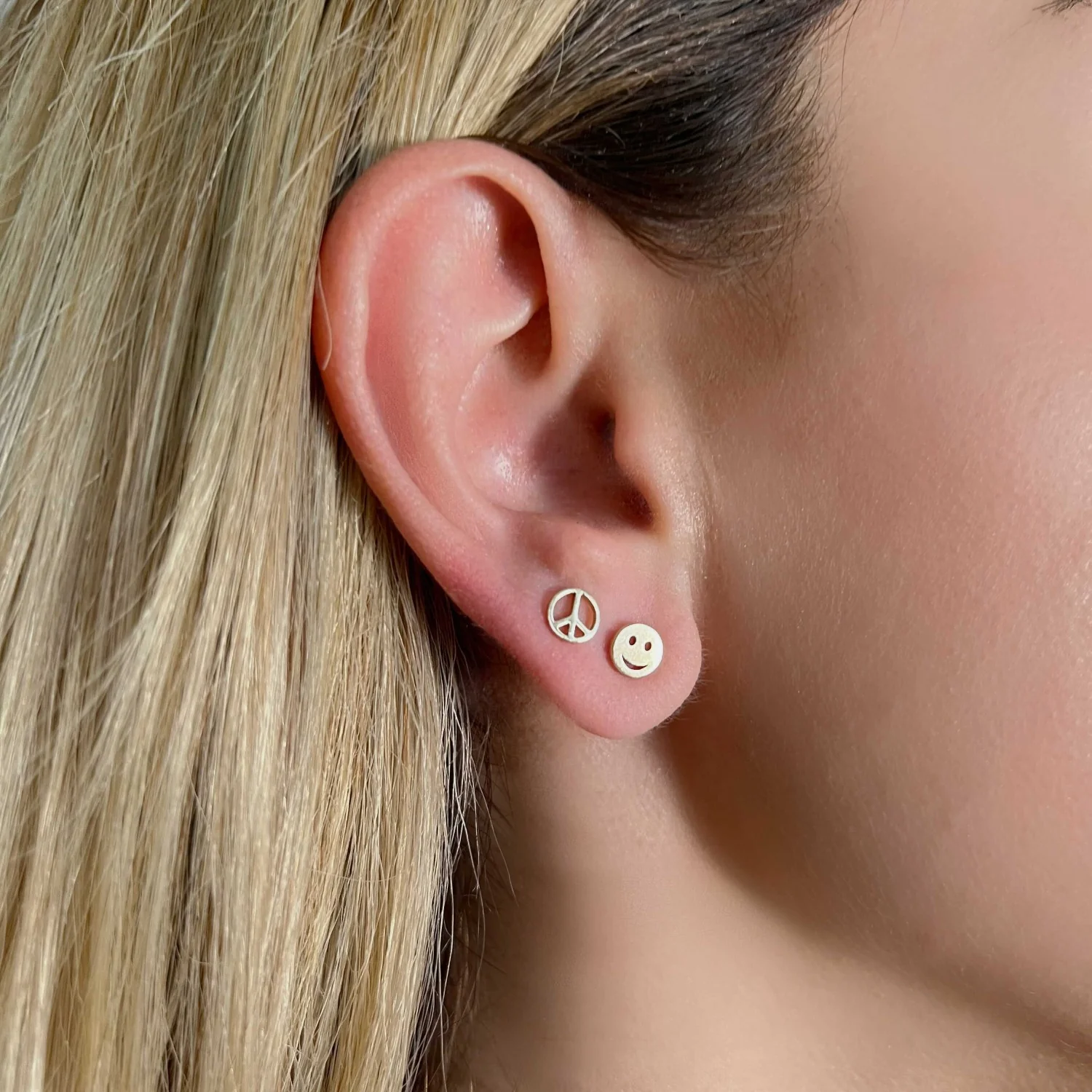 Peace Stud Earrings - Image 4