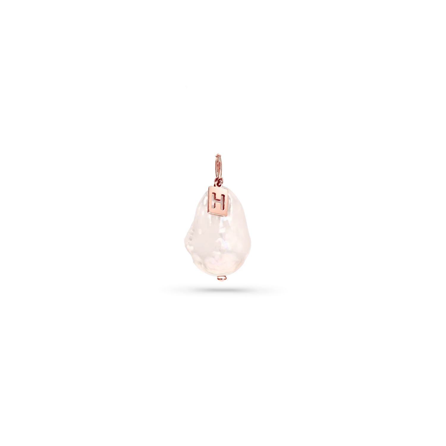 Baroque Pearl Initial Charm - Image 3