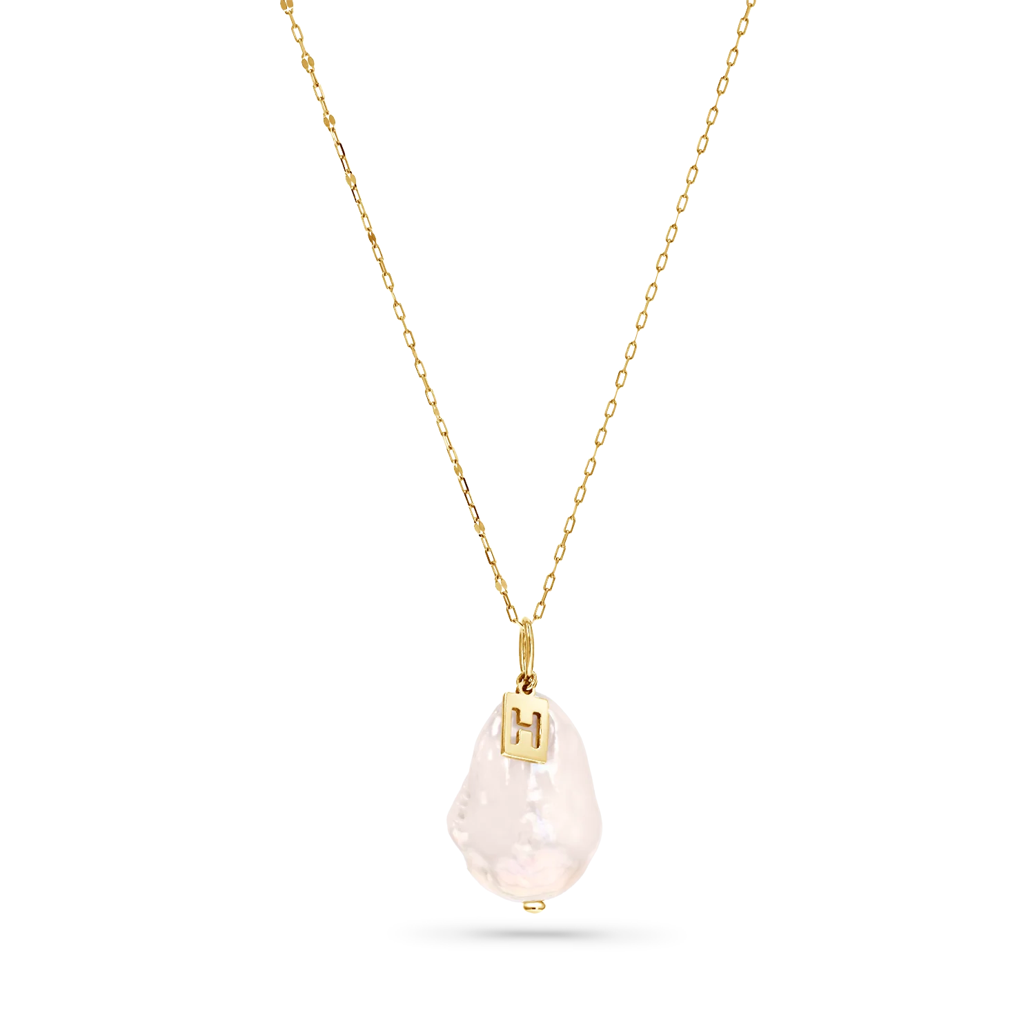 Baroque Pearl Initial Charm - Image 4