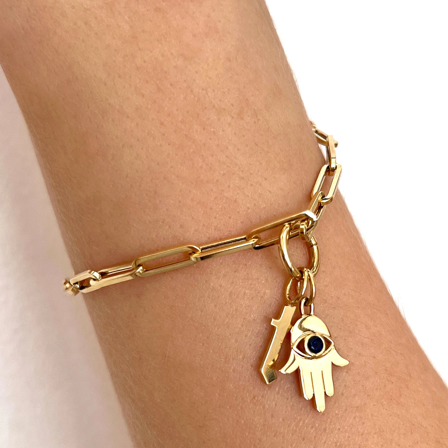 Petite Round Connector Charm Clasp - Image 7