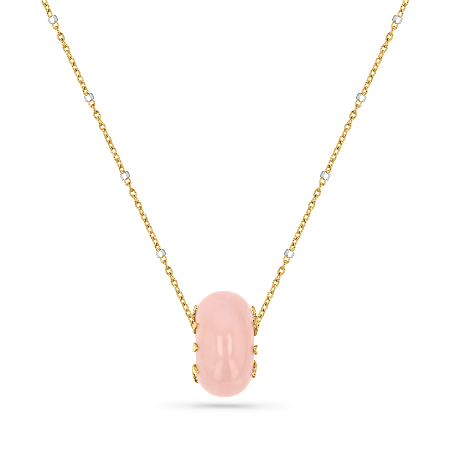 Rose Quartz Gemstone Slider Charm - Image 4
