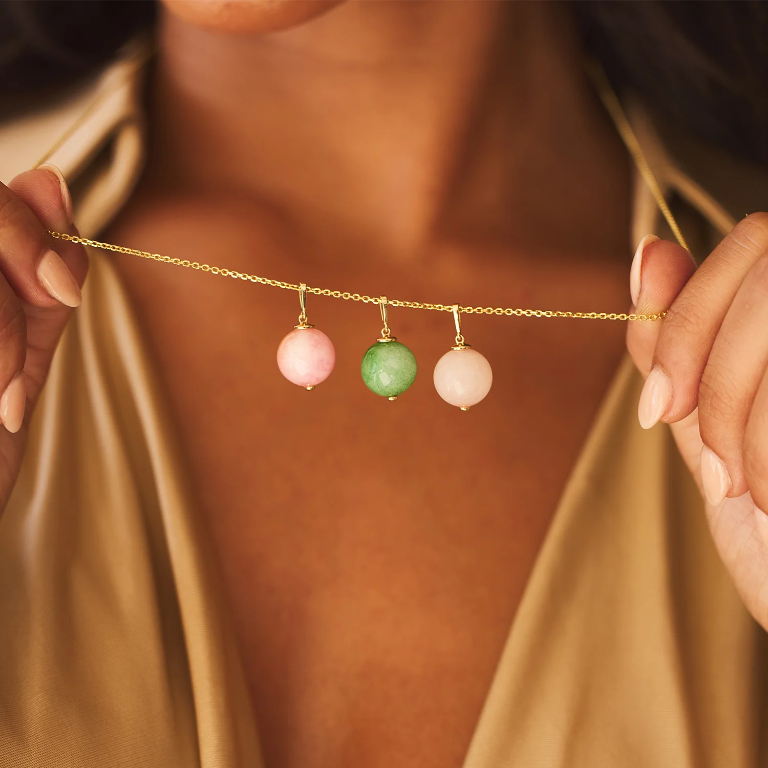 Rose Quartz Gumball Charm - Image 4