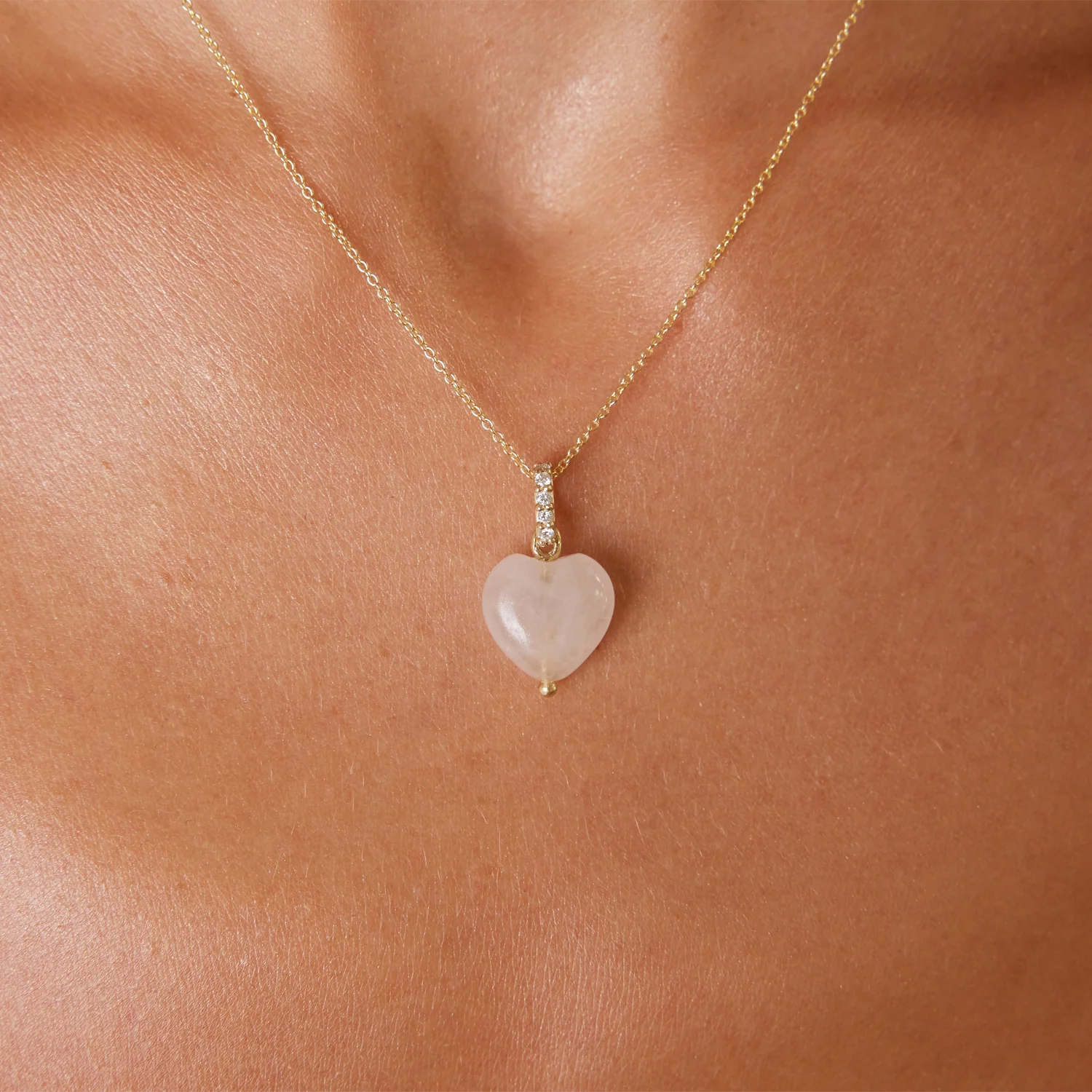 Rose Quartz Heart Charm - Image 6
