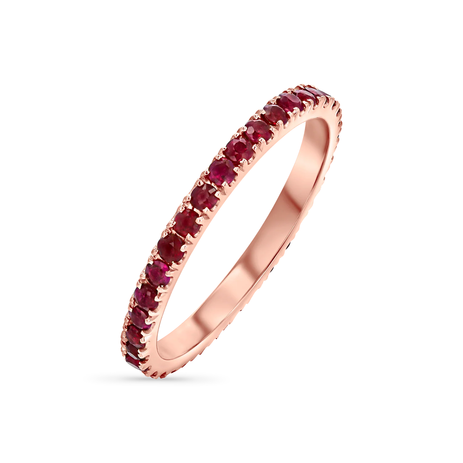 Ruby U Pave Eternity Band - Image 3