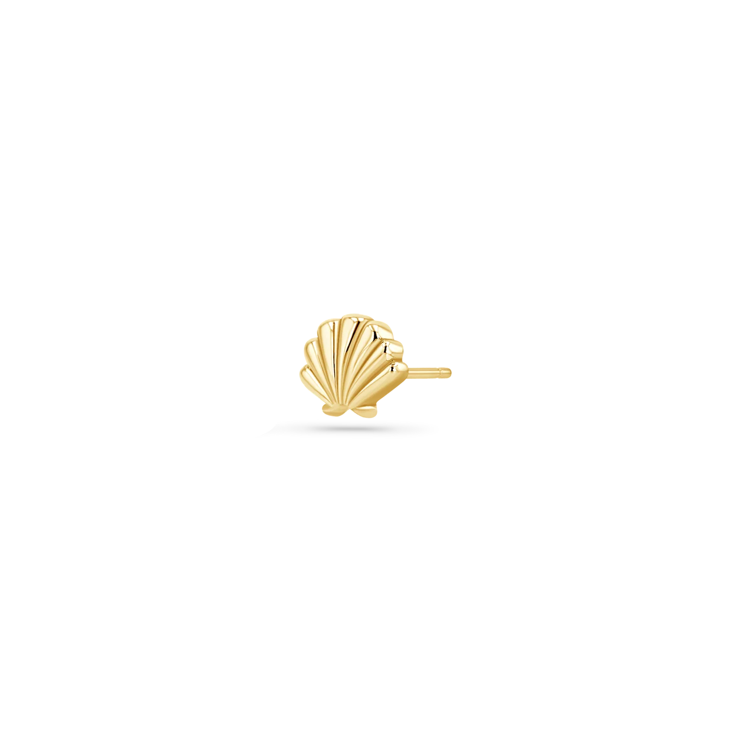 Soleil Scallop Seashell Stud Earrings - Image 4