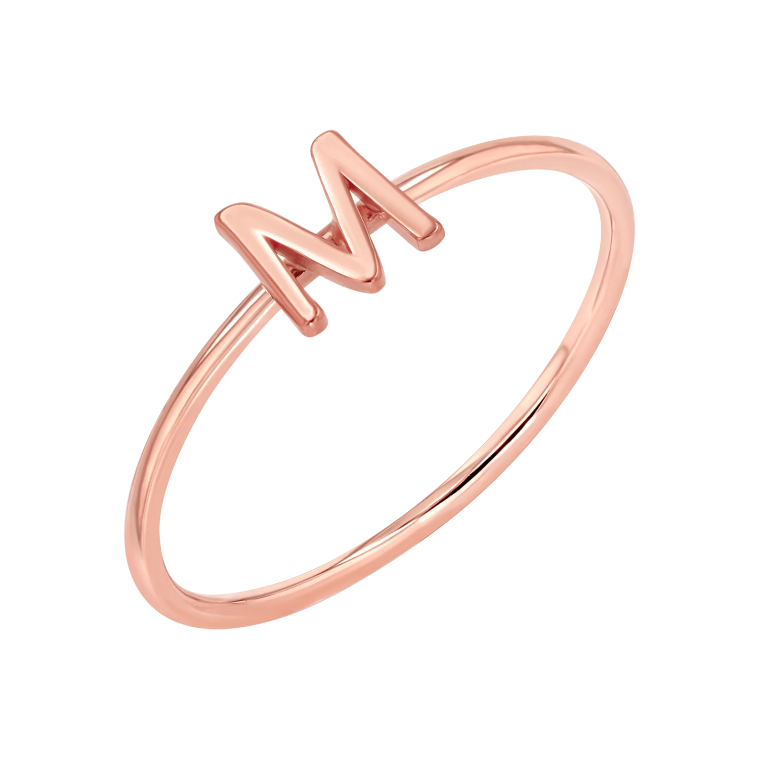 Solid Initial Letter Ring - Image 3
