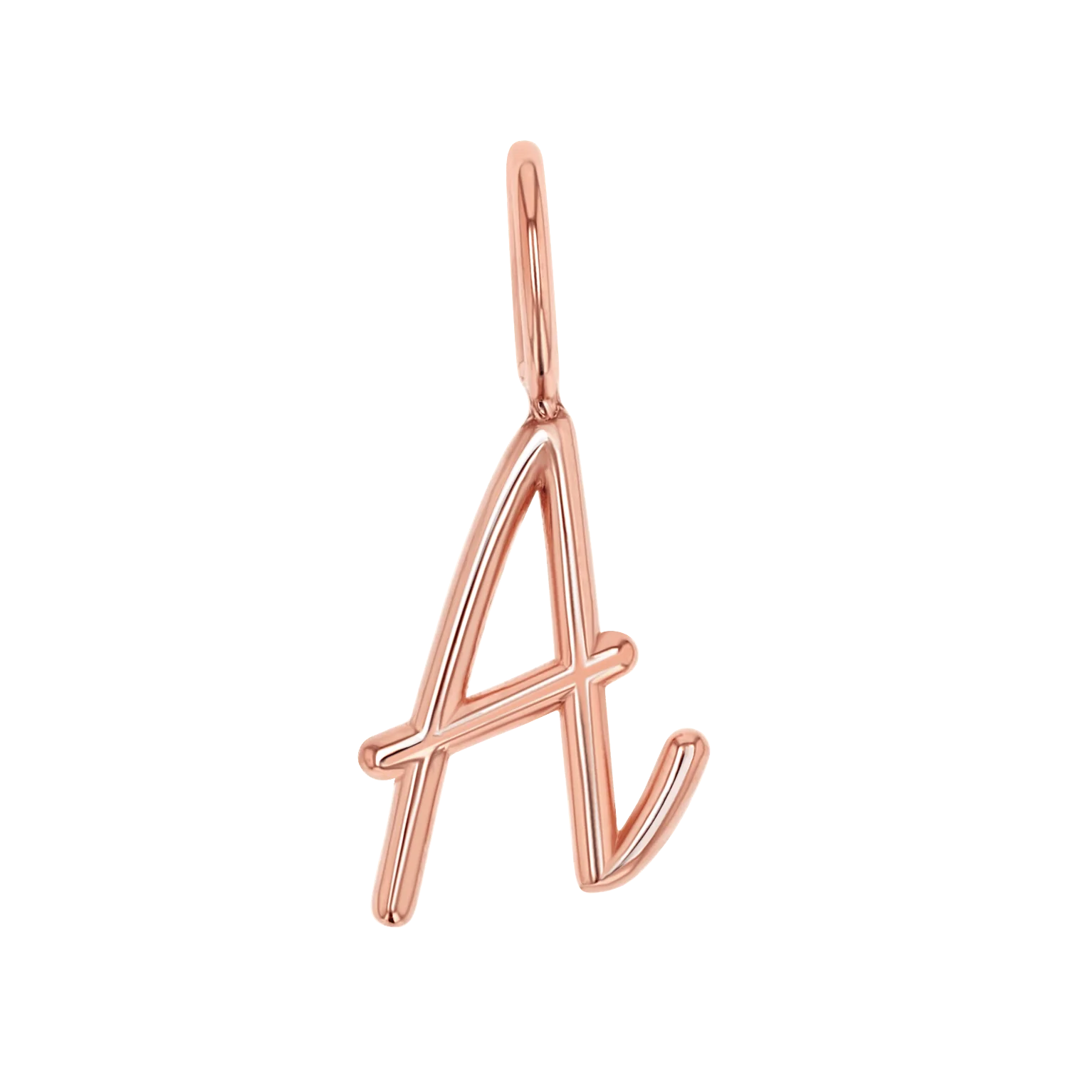 Solid Script Letter Charm - Image 3