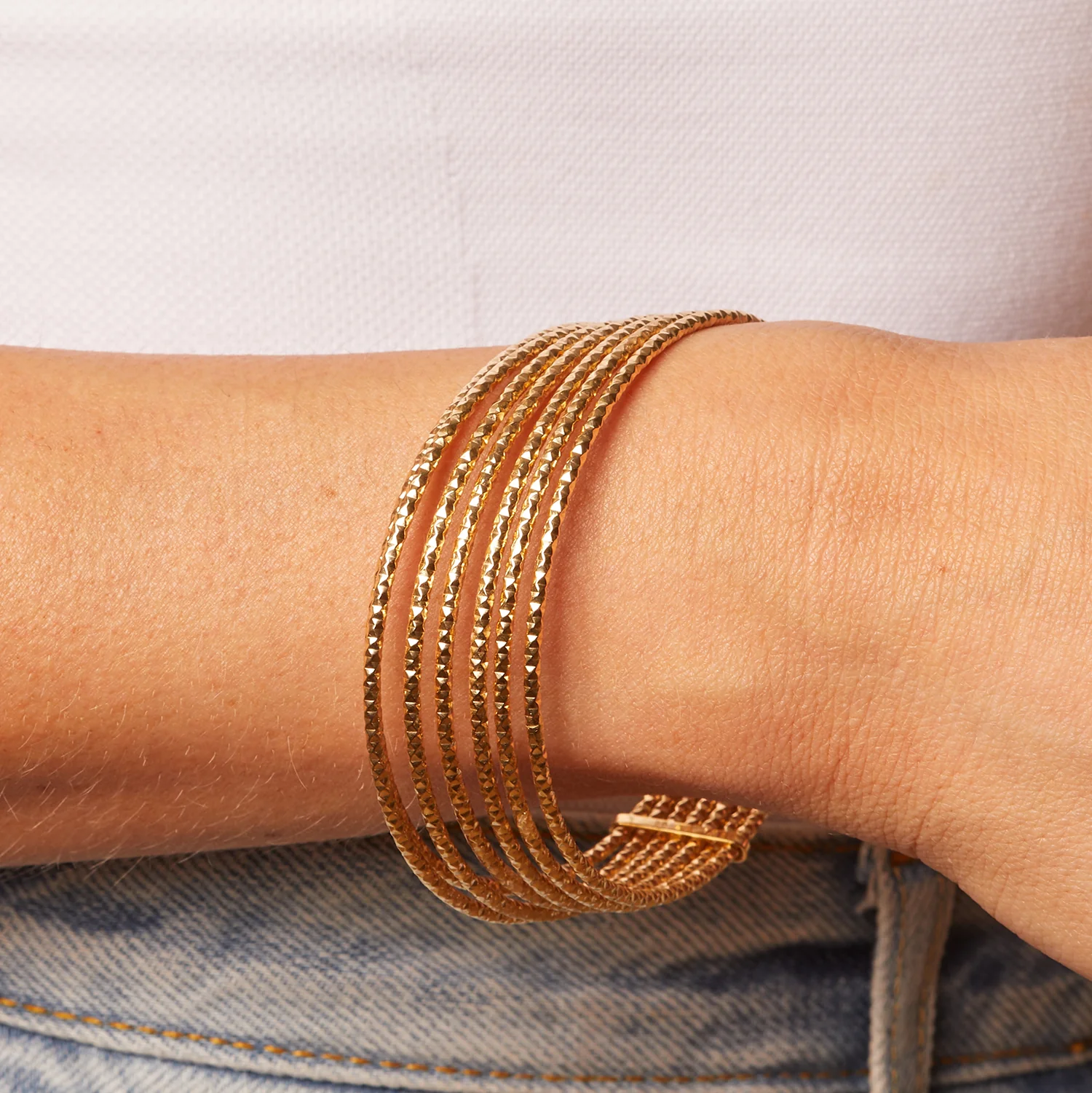 Sparkle Seven Stack Bangle - Image 3