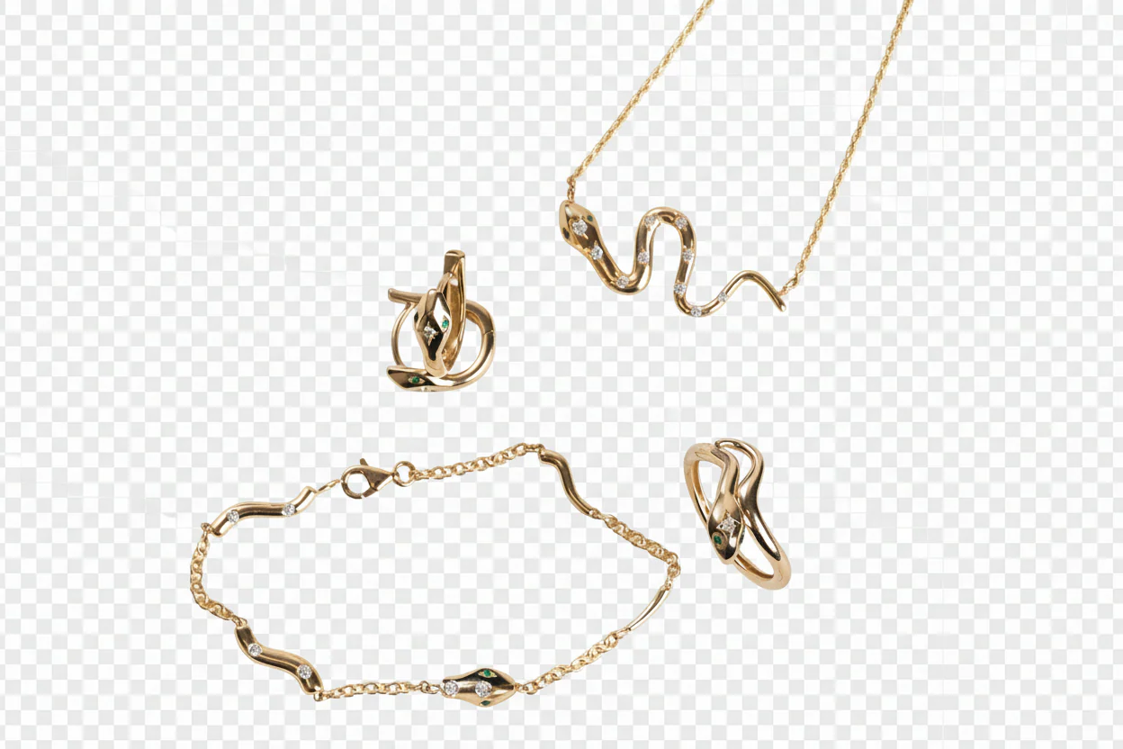 Starset Diamond Serpentine Huggies - Image 4