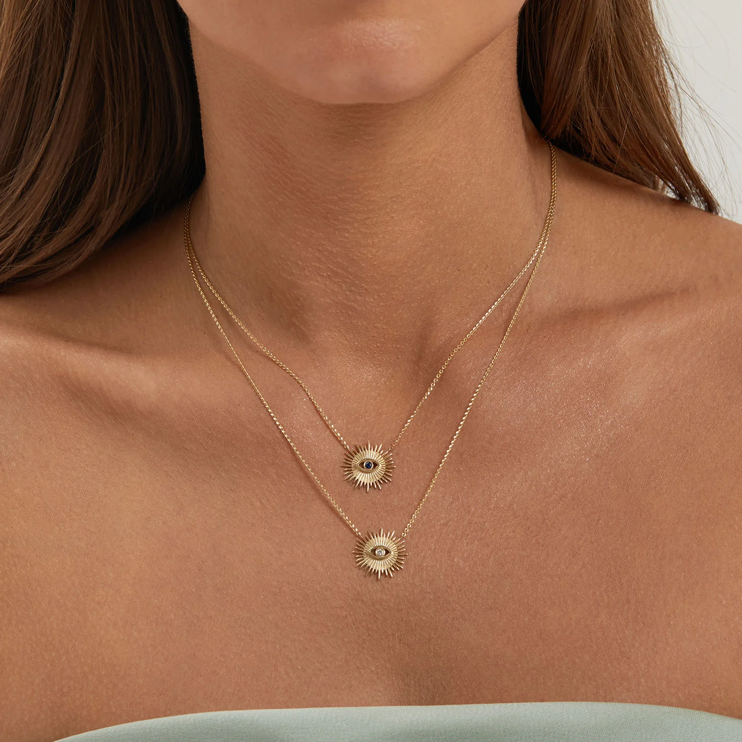 Sunburst Evil Eye Necklace - Image 7