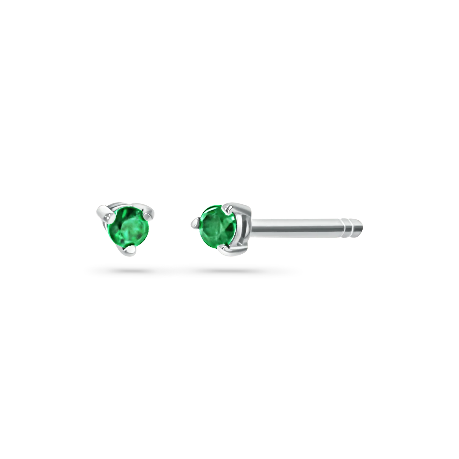 Tiny Gemstone Stud Earrings - Image 5