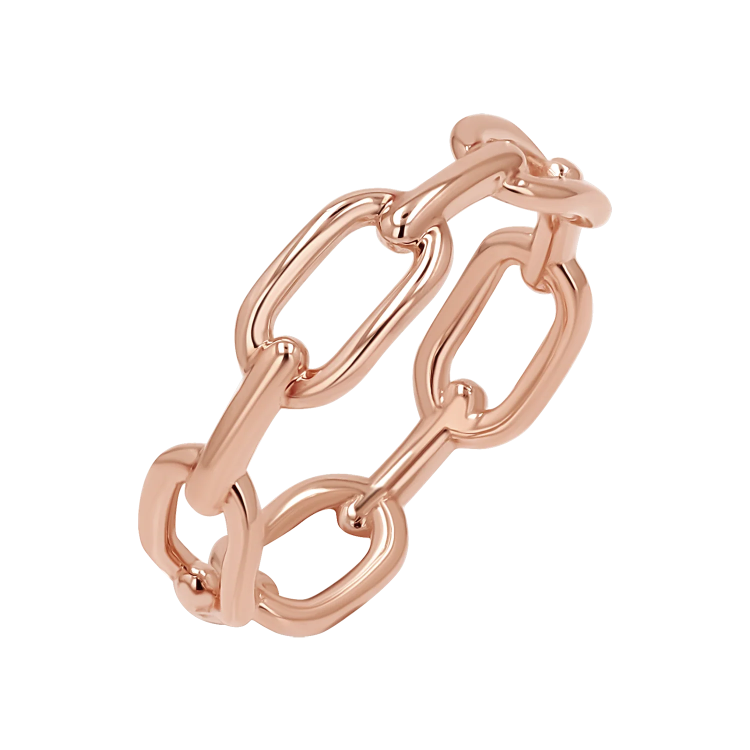 Wide Paper Clip Link Ring - Image 3