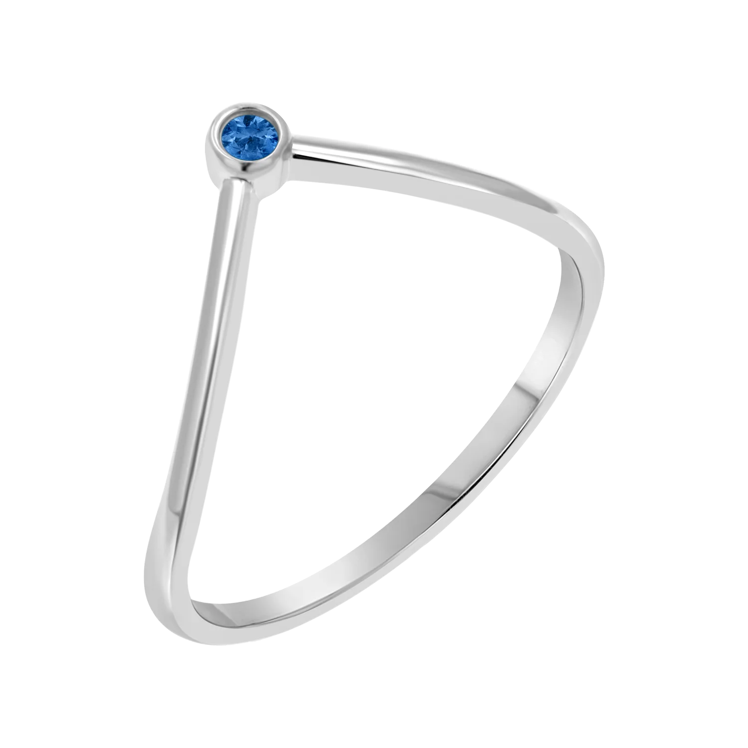 Wishbone Birthstone Ring - Image 2
