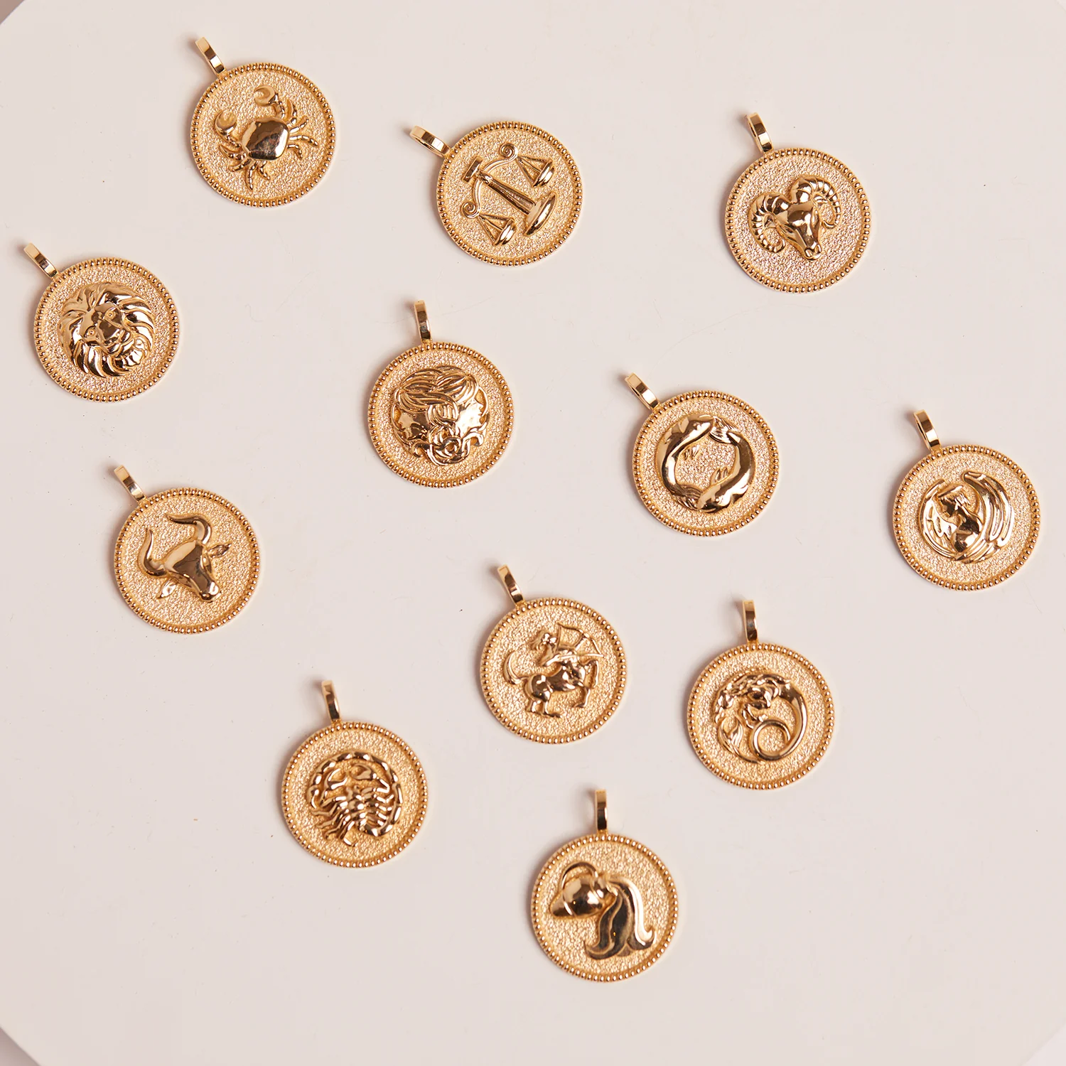 Zodiac Coin Medallion Necklace - Image 37