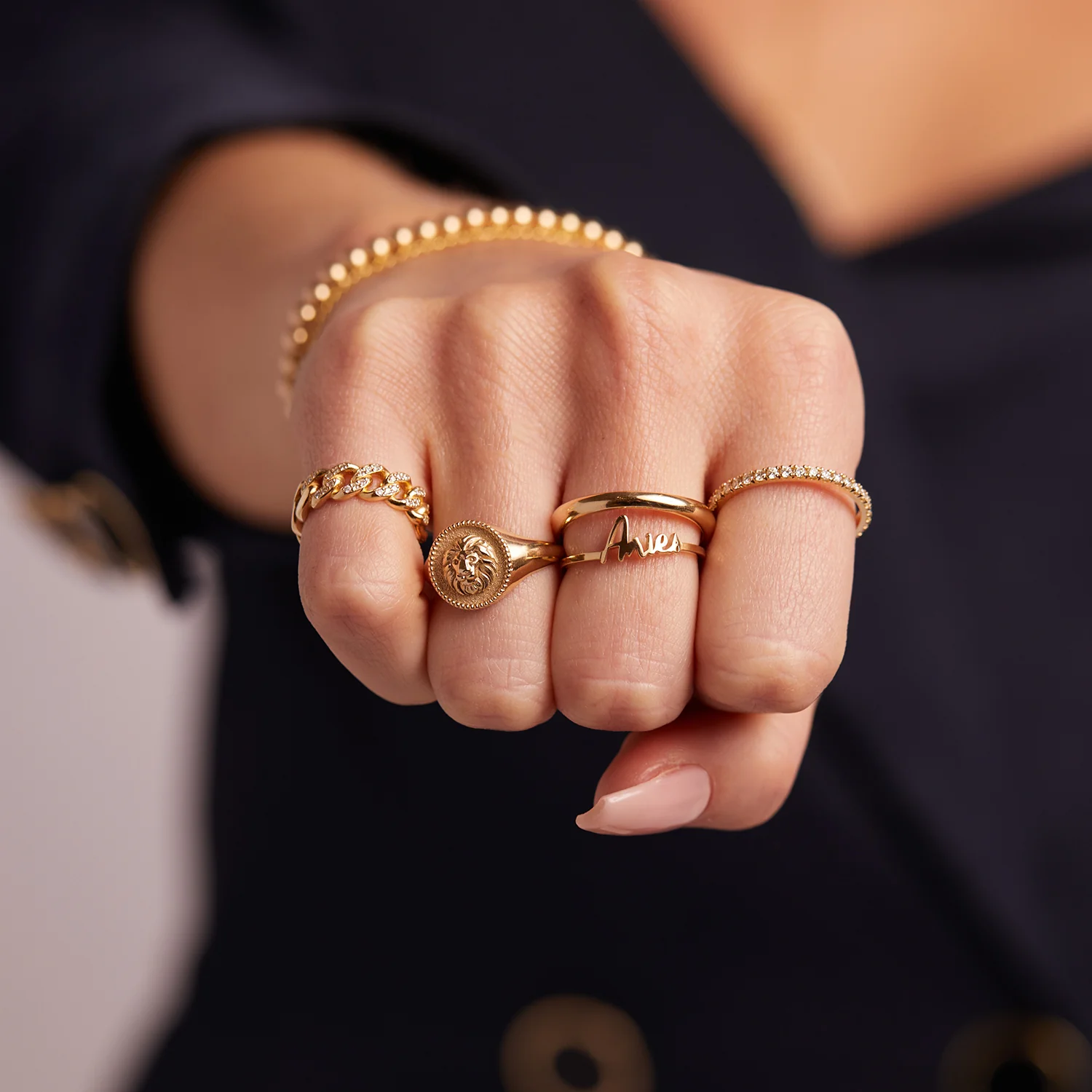 Zodiac Script Ring - Image 11