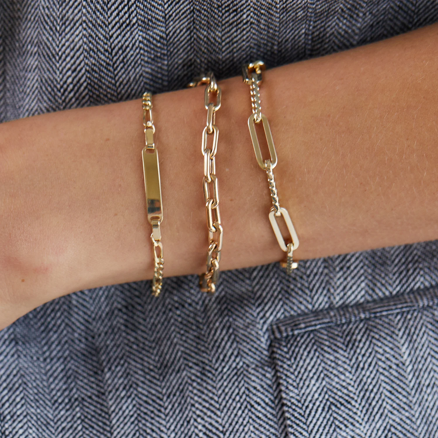 14K Grand Beverly Chain Bracelet - Image 6