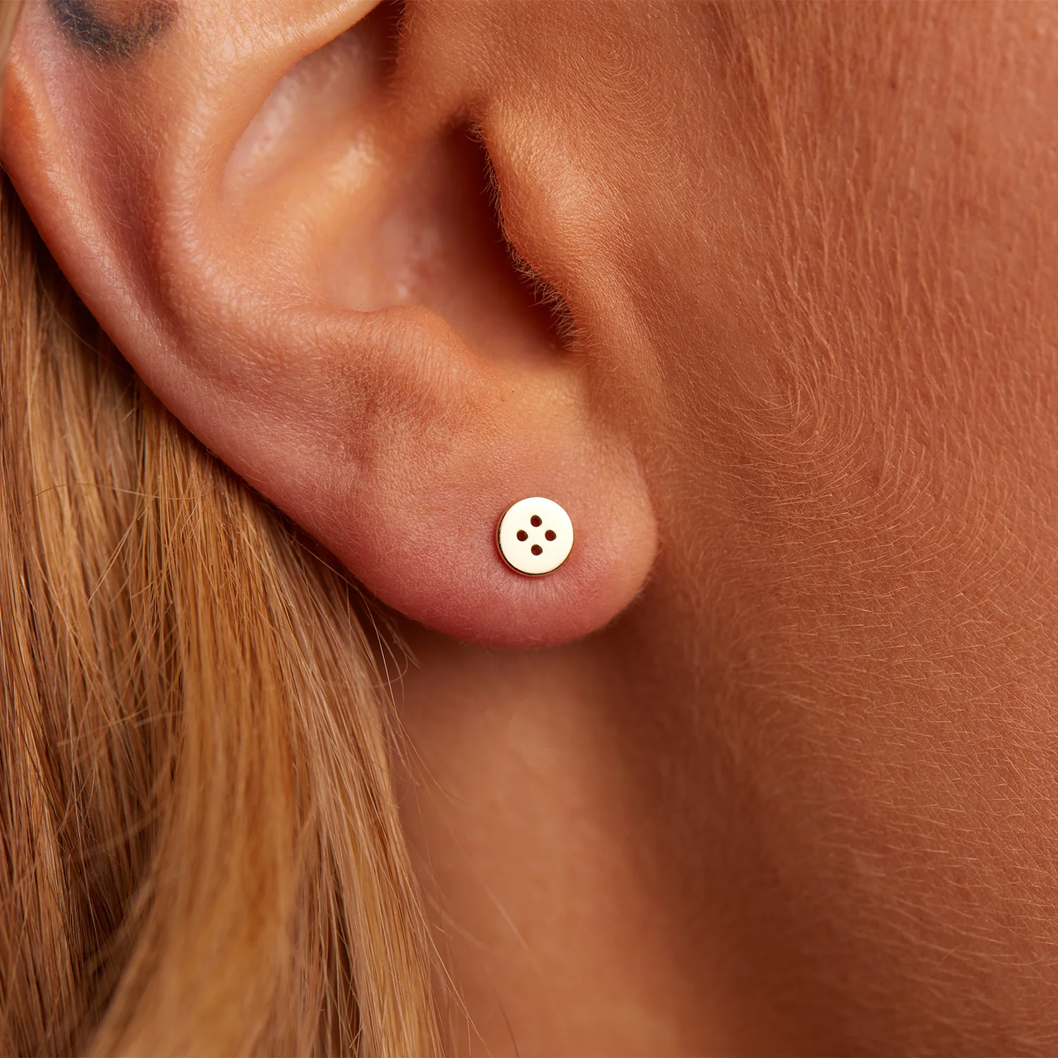 Button Stud Earrings - Image 4