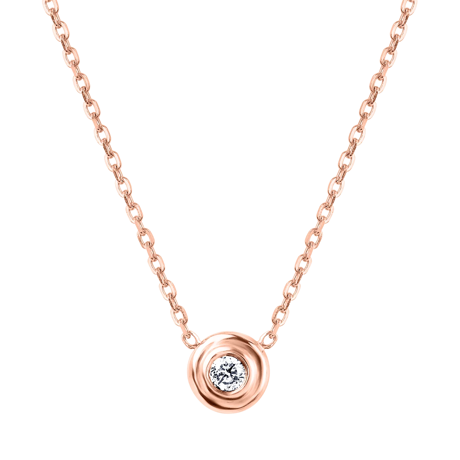 Step Bezel Solitaire Necklace - Image 3
