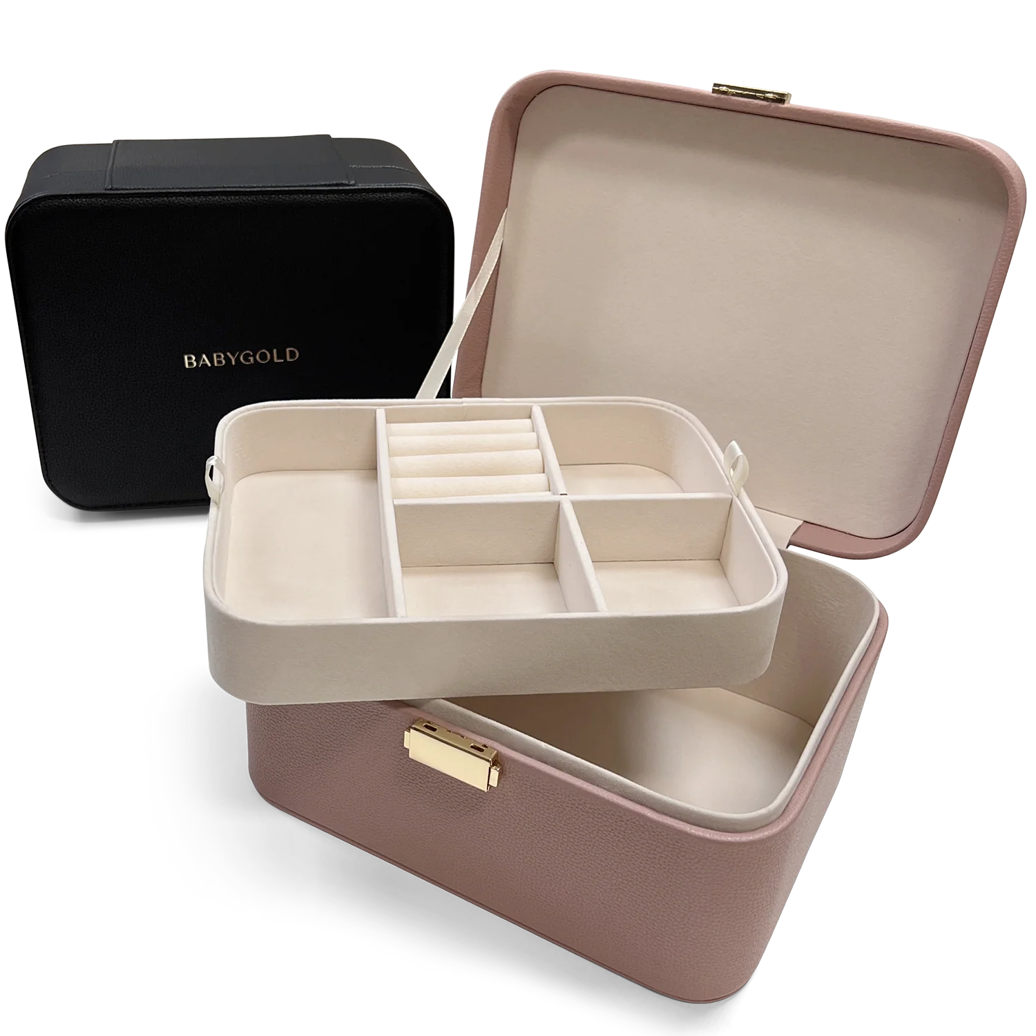 Baby Gold Black Jewelry Case - Image 5