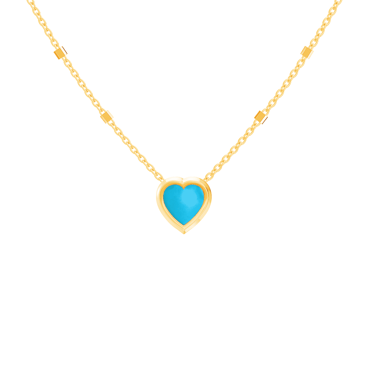 Bezel Heart Necklace - Image 5