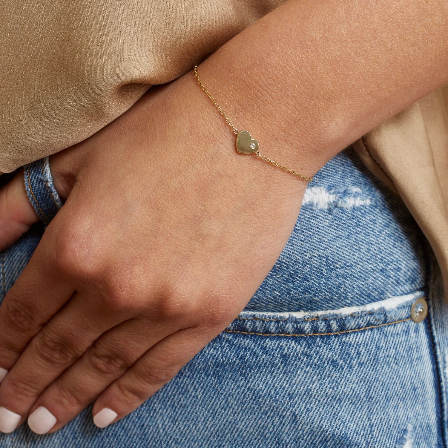 Birthstone Heart Bracelet - Image 4