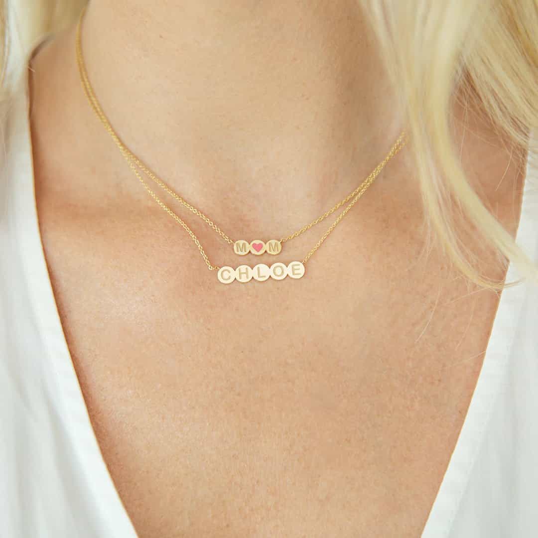 Bubble Round Engravable Necklace - Image 4