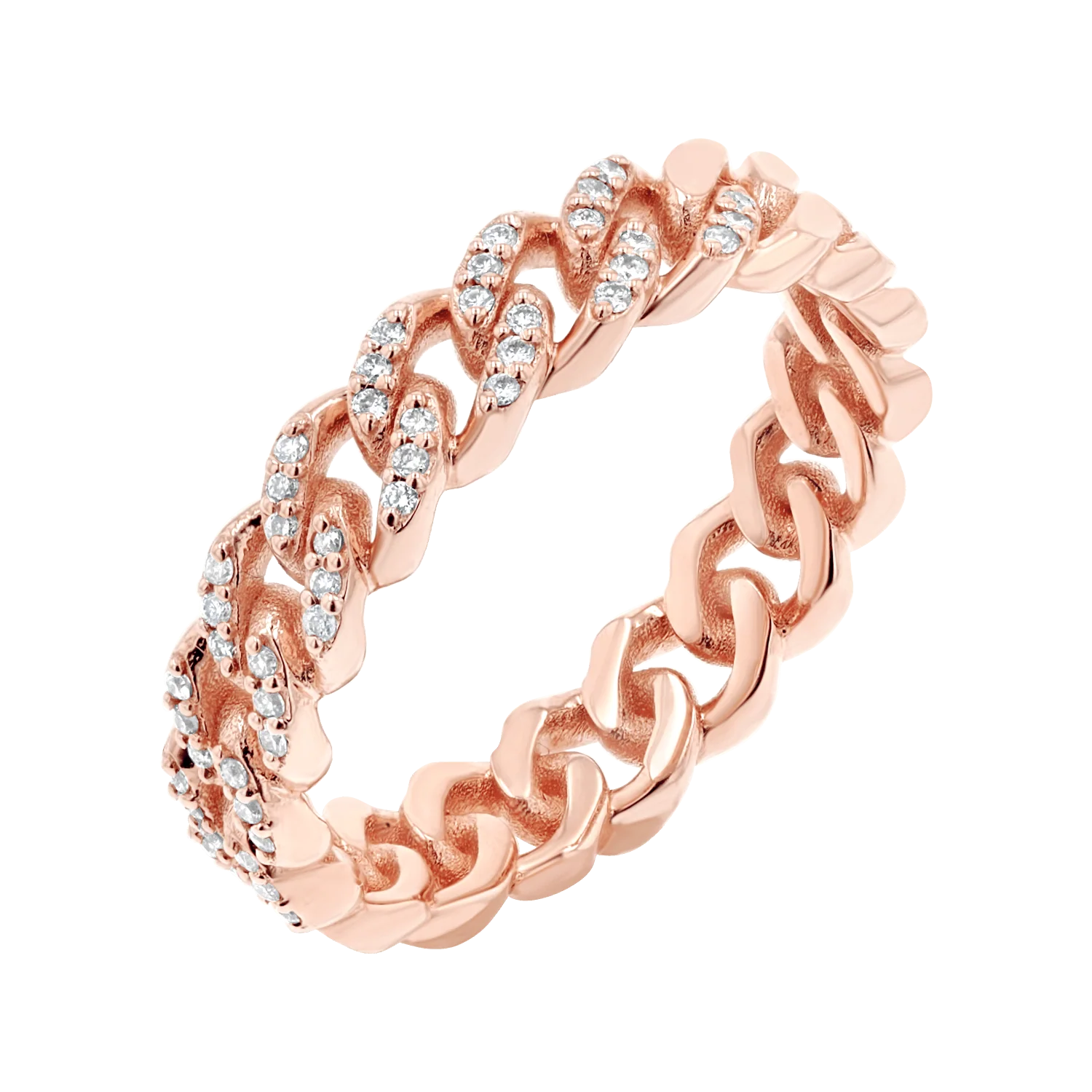 Diamond Pave Cuban Link Ring - Image 3