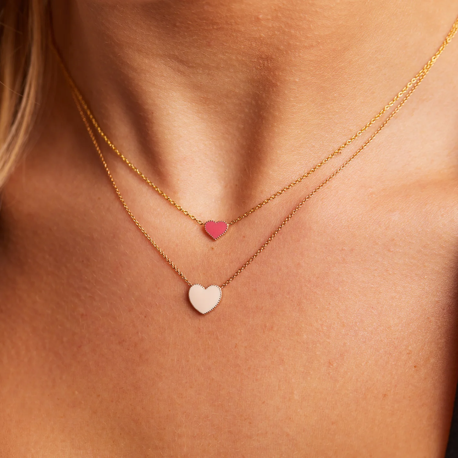 Enamel Heart Necklace - Image 6