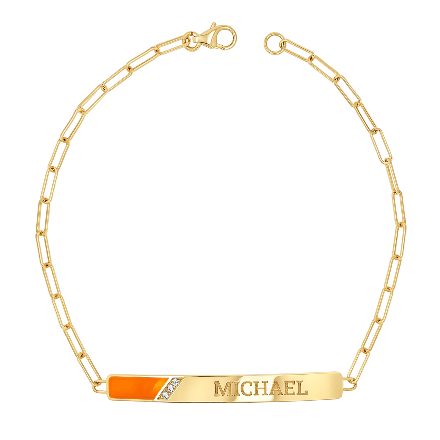 Slash Engravable Bracelet with Diamond Accents - Image 10