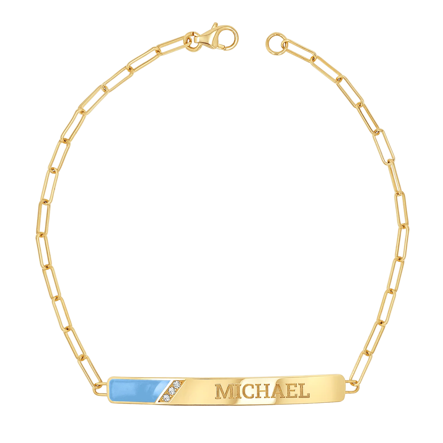 Slash Engravable Bracelet with Diamond Accents - Image 12