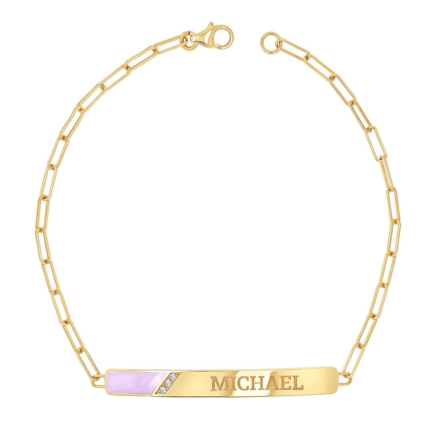 Slash Engravable Bracelet with Diamond Accents - Image 15