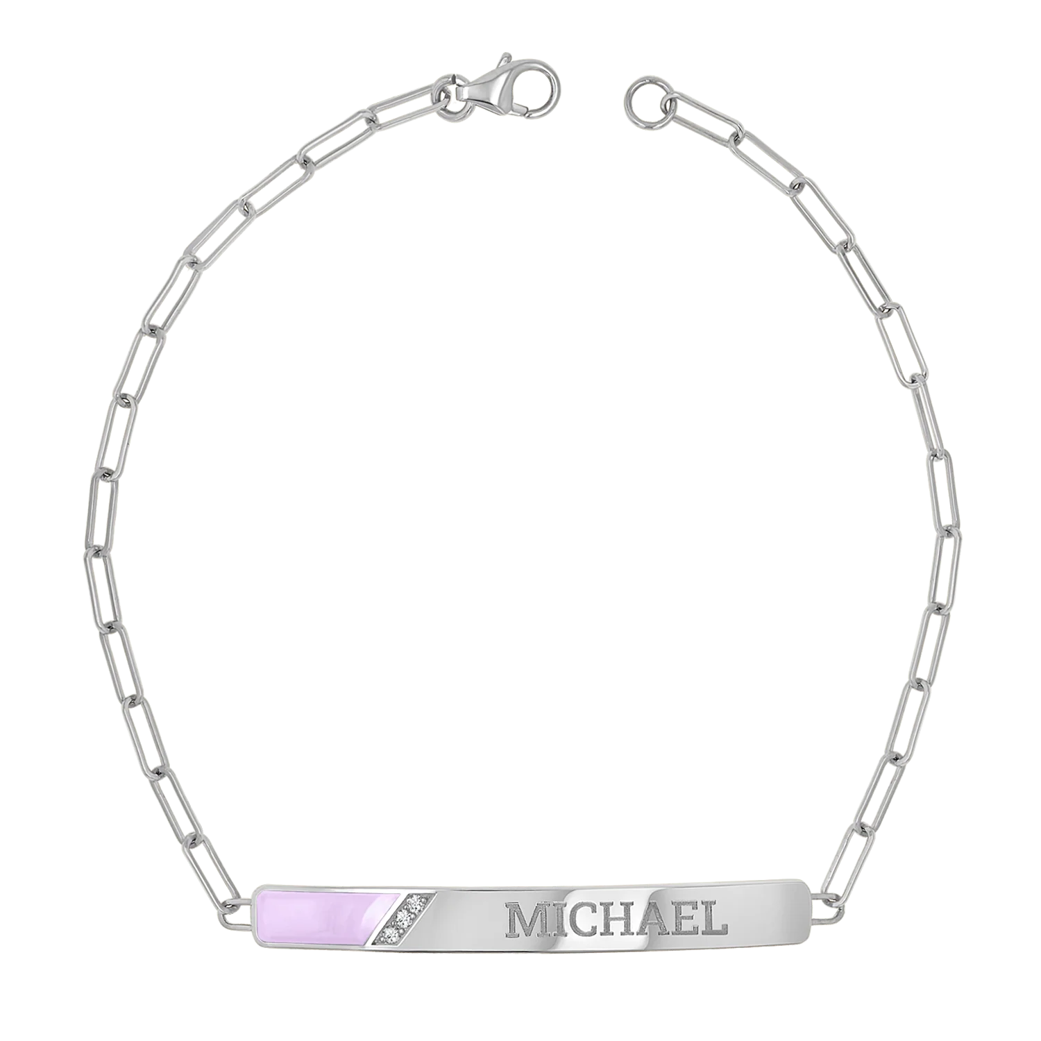 Slash Engravable Bracelet with Diamond Accents - Image 25