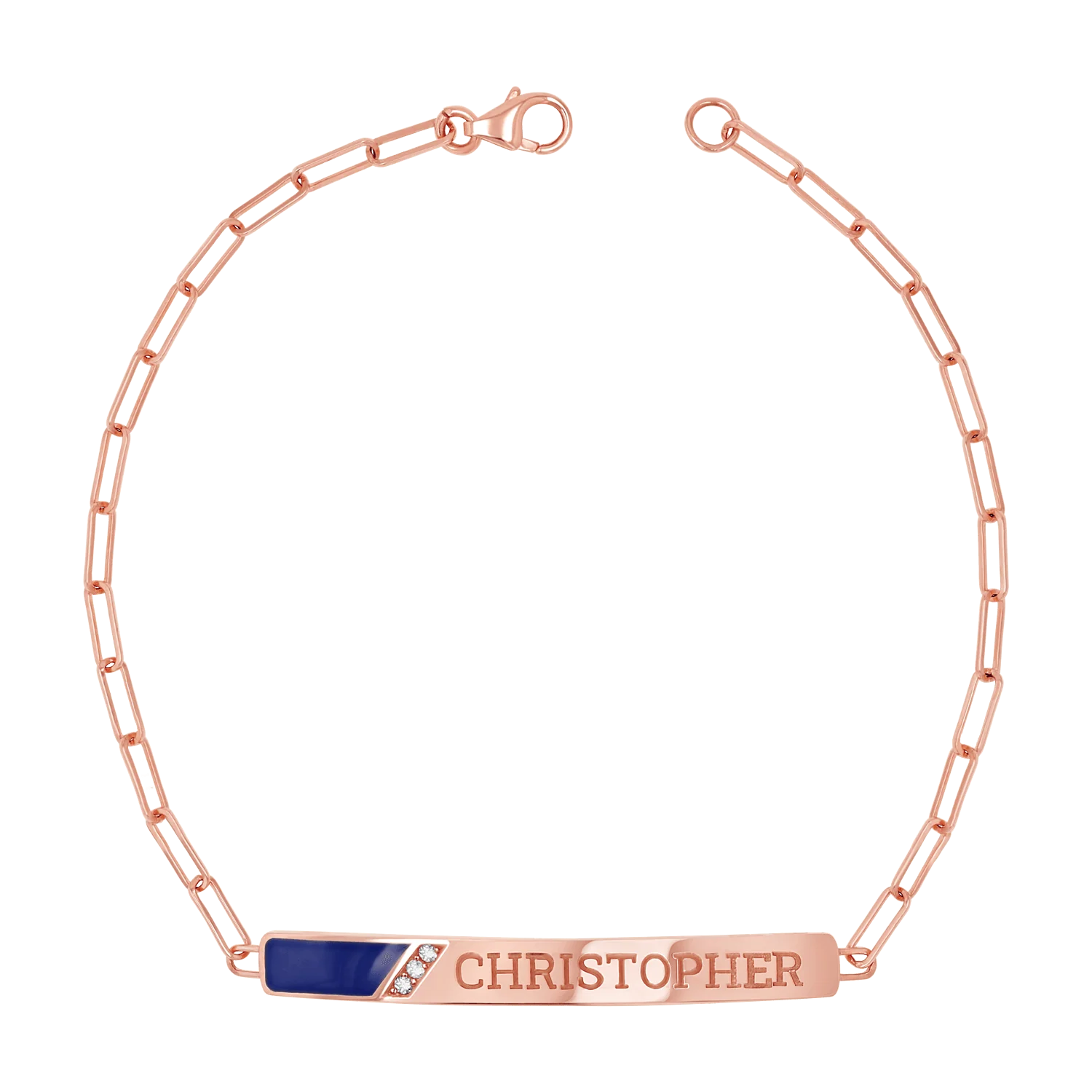 Slash Engravable Bracelet with Diamond Accents - Image 30