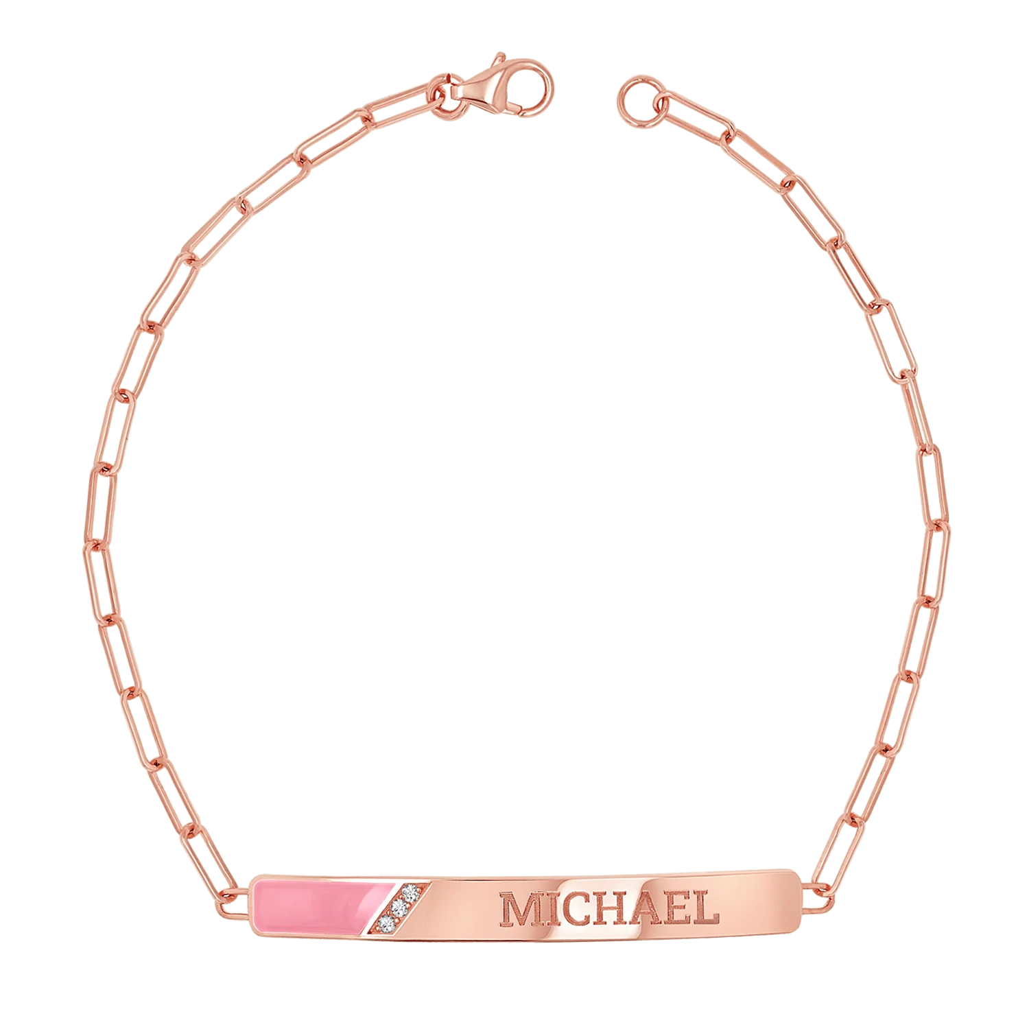 Slash Engravable Bracelet with Diamond Accents - Image 37