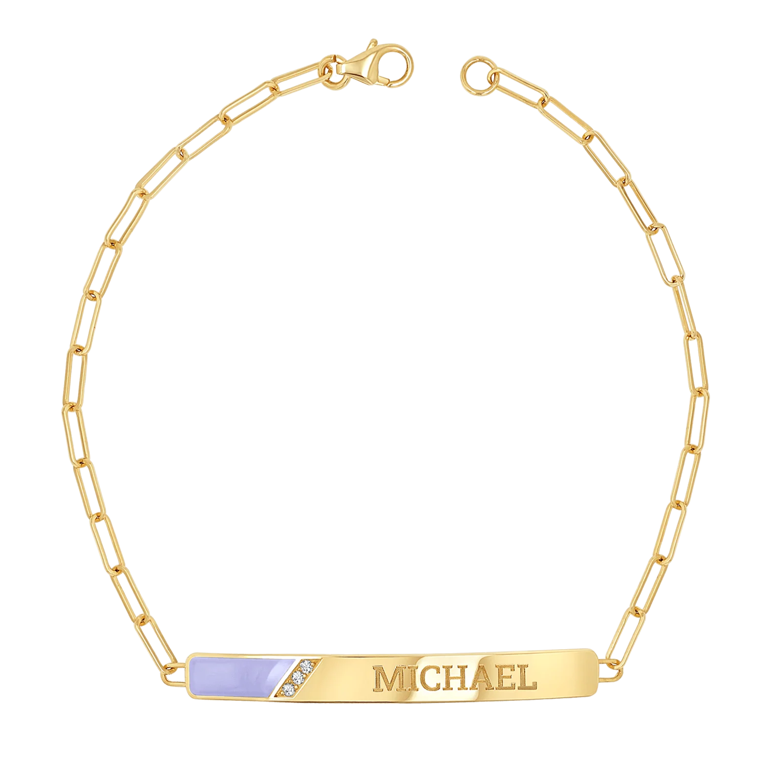 Slash Engravable Bracelet with Diamond Accents - Image 7