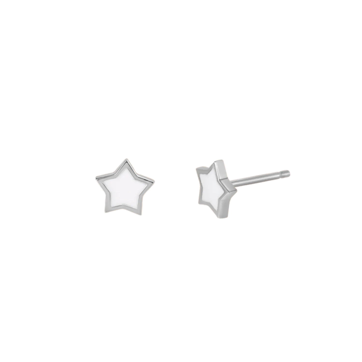 Twinkle Star Enamel Stud Earrings - Image 2