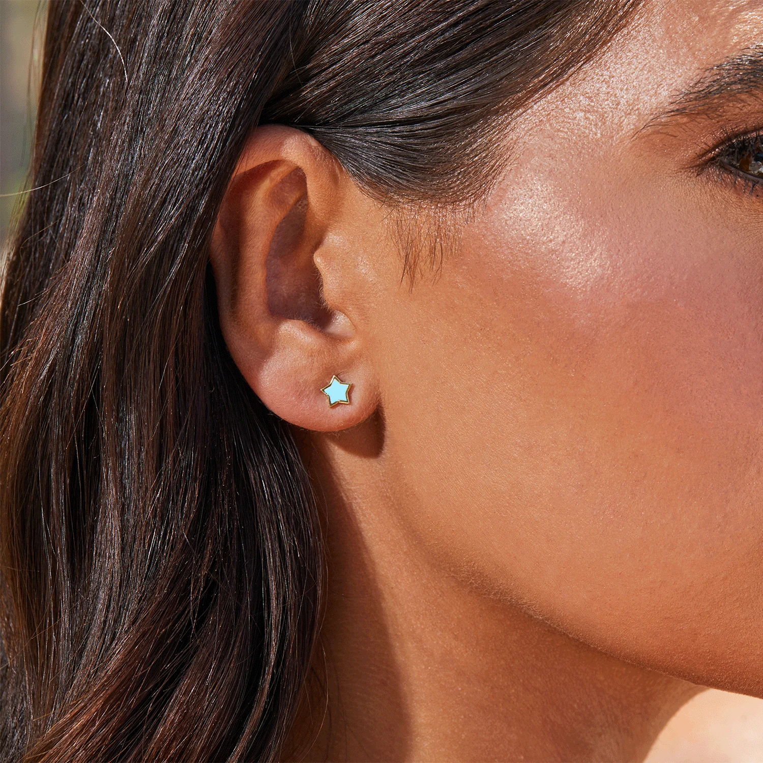 Twinkle Star Enamel Stud Earrings - Image 5