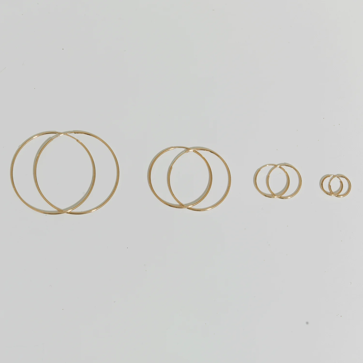 Endless Gold Hoop Earrings - Image 15